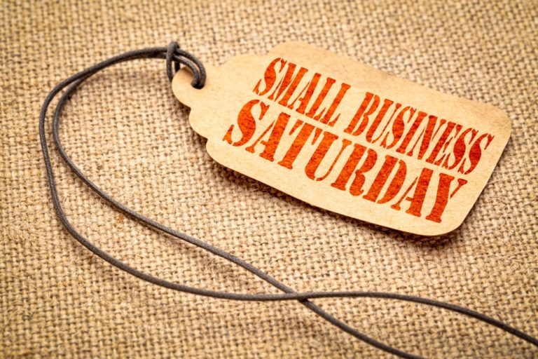 Small Business Saturday gift tag